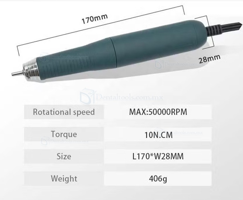 AT-CM-031 Micromotor sin escobillas para laboratorio dental con pieza de mano 50000RPM